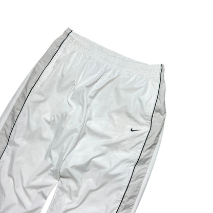 SUPER RARE 2000s Nike Trackpants White - (M)
