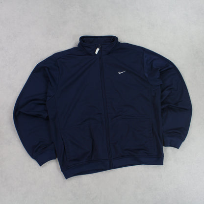 RARE 00s Nike Track Jacket Navy - (S)