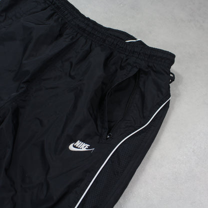 RARE 2000s Baggy Nike Trackpants Black - (L)