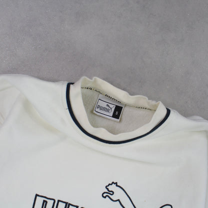 RARE 90s Puma Sweatshirt Cream - (M)