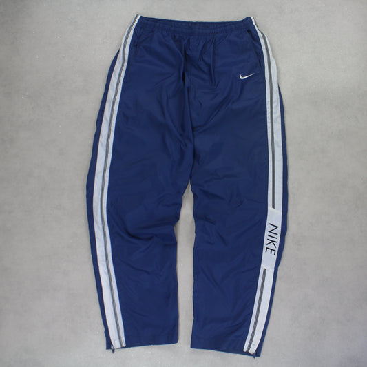 RARE 1990s Baggy Nike Trackpants Blue - (L)