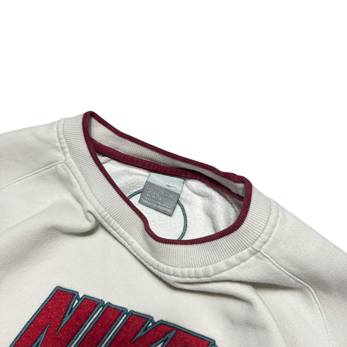 SUPER RARE 2000s Nike Sweatshirt Cream - (S)