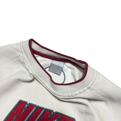 SUPER RARE 2000s Nike Sweatshirt Cream - (S)