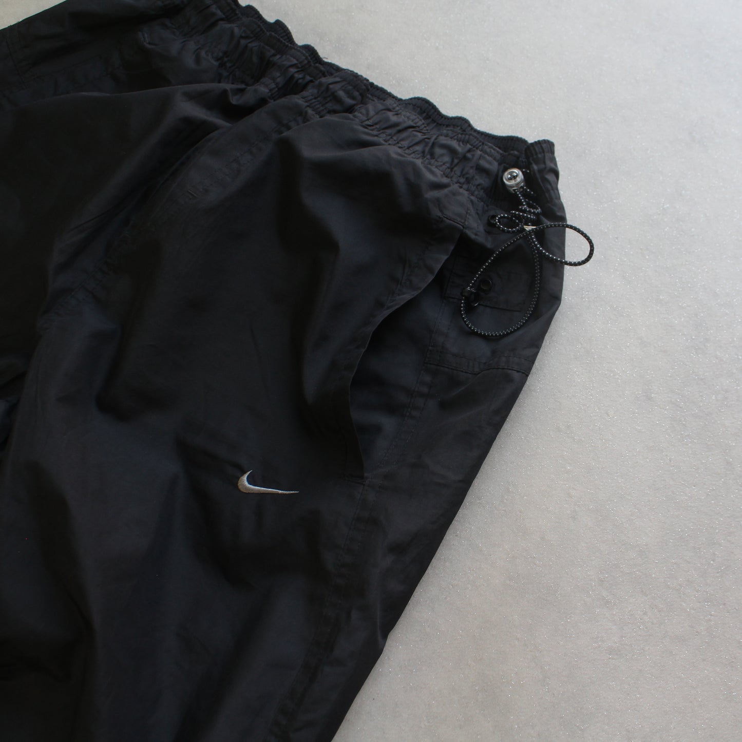 RARE 2000s Baggy Nike Trackpants Black - (M)