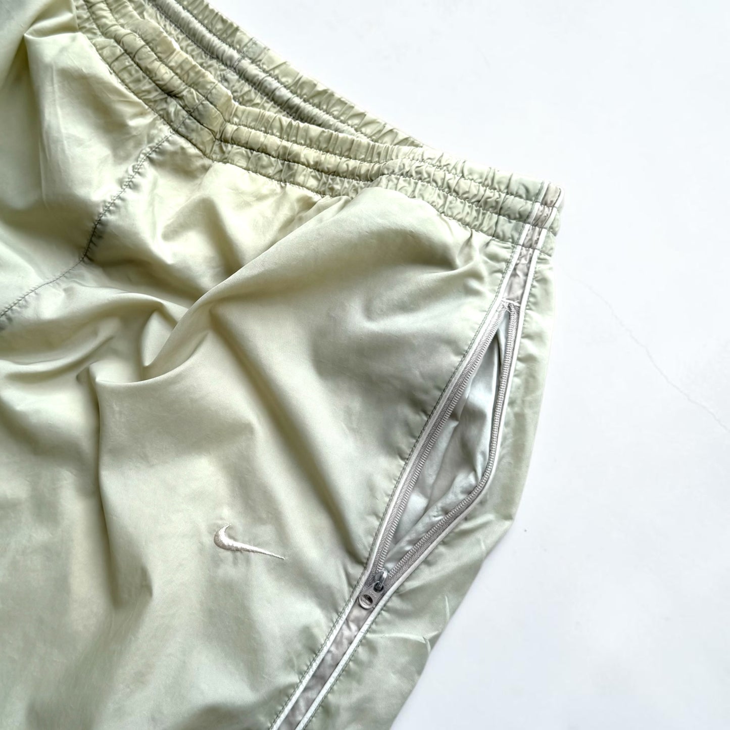 RARE 2000s Nike Trackpants Beige - (L)