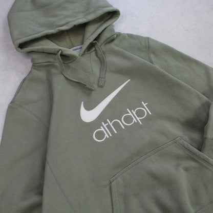 RARE 2000s Nike Hoodie Green - (L)