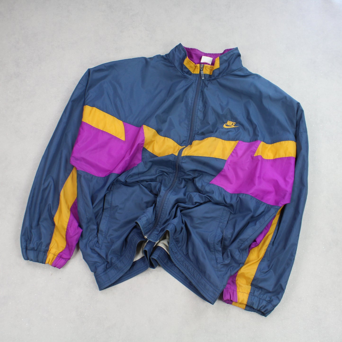RARE Vintage 1990s Nike Windbreaker Navy - (XL)