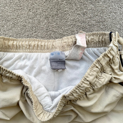 SUPER RARE 2000s Nike Trackpants Cream *PREMIUM* - (S)
