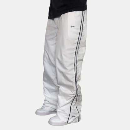 ULTRA RARE 2000s Nike Trackpants White - (XL) | PREMIUM