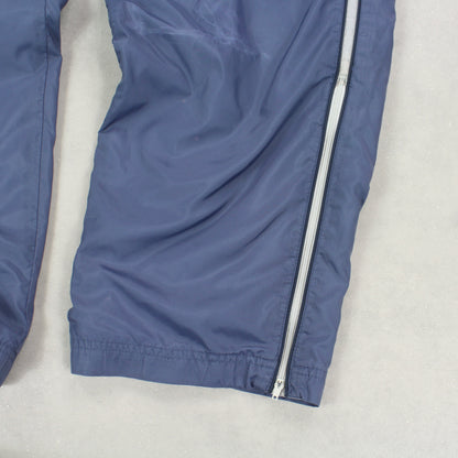 RARE 00s Baggy Nike Trackpants Blue - (L)