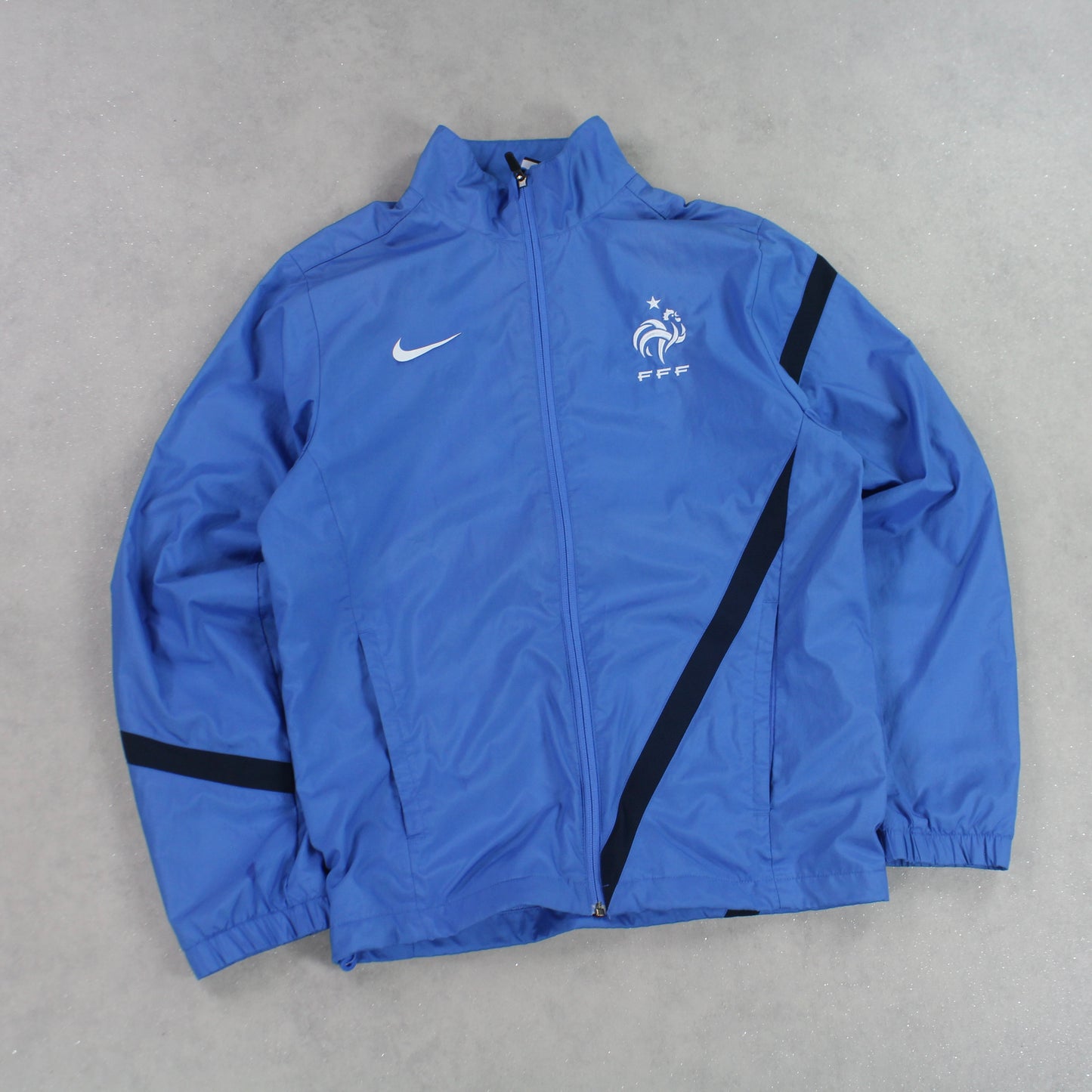 SUPER RARE 00s Nike France Track Jacket Blue - (S)