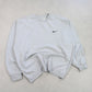 RARE Vintage 1990s Nike Sweatshirt Grey - (L)