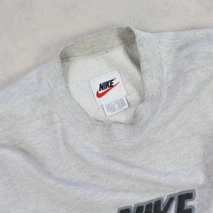 RARE 1990s Nike Sweatshirt Grey - (XL)