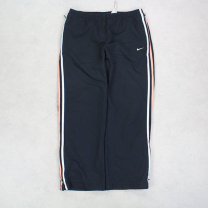 RARE Vintage 00s Nike Trackpants Black - (L)