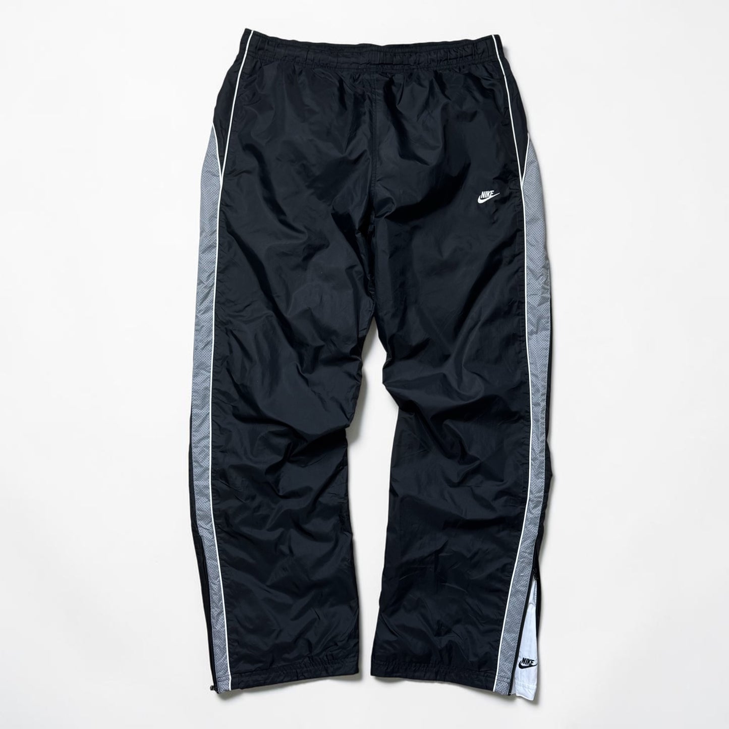 RARE 2000s Nike Baggy Trackpants Black - (L)