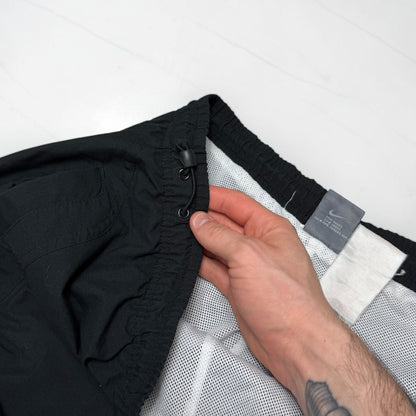 RARE 2000s Baggy Nike Trackpants Black - (L)