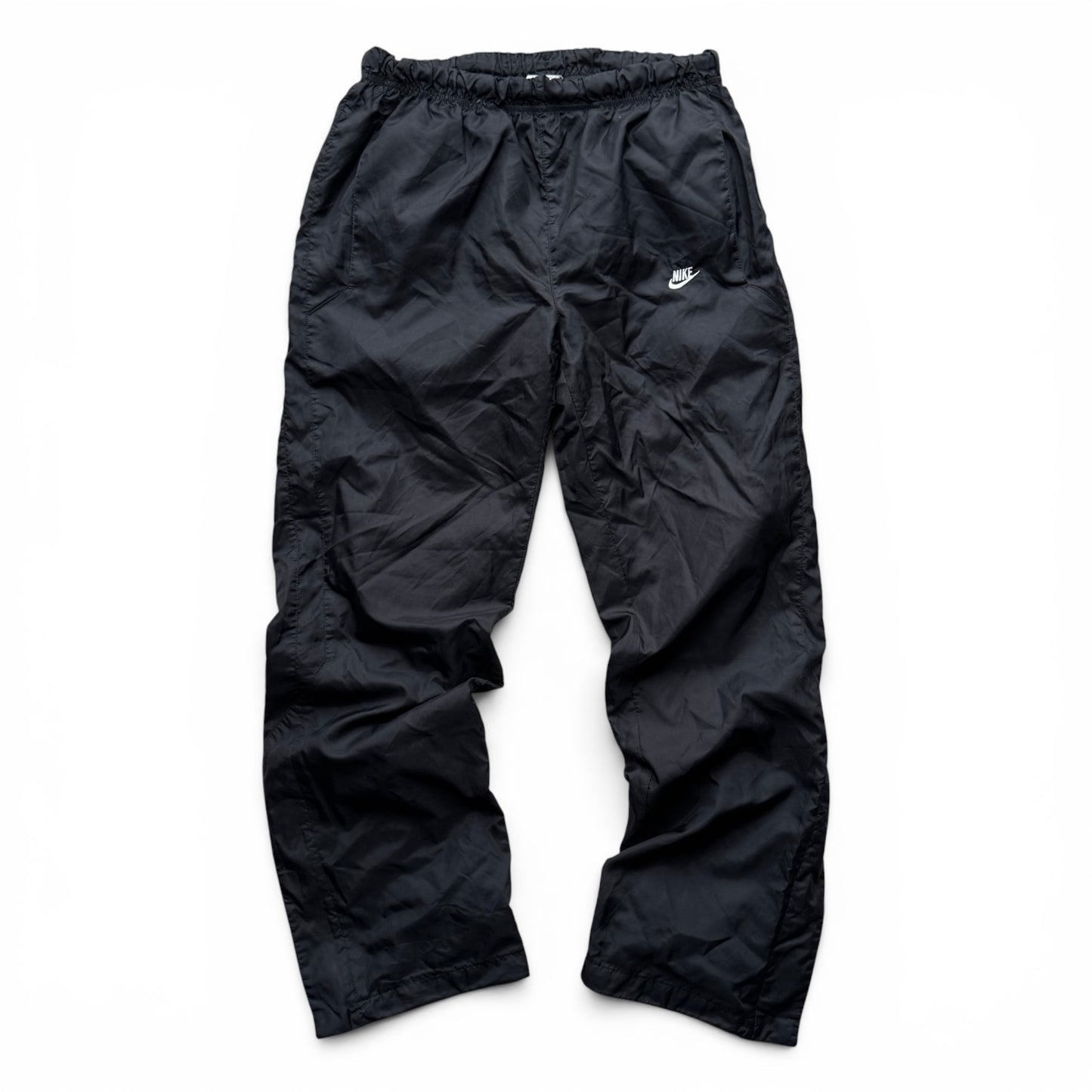 RARE 2000s Baggy Nike Trackpants Black - (S)