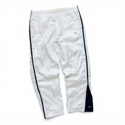 SUPER RARE 2000s Baggy Nike Trackpants White *PREMIUM* - (L)