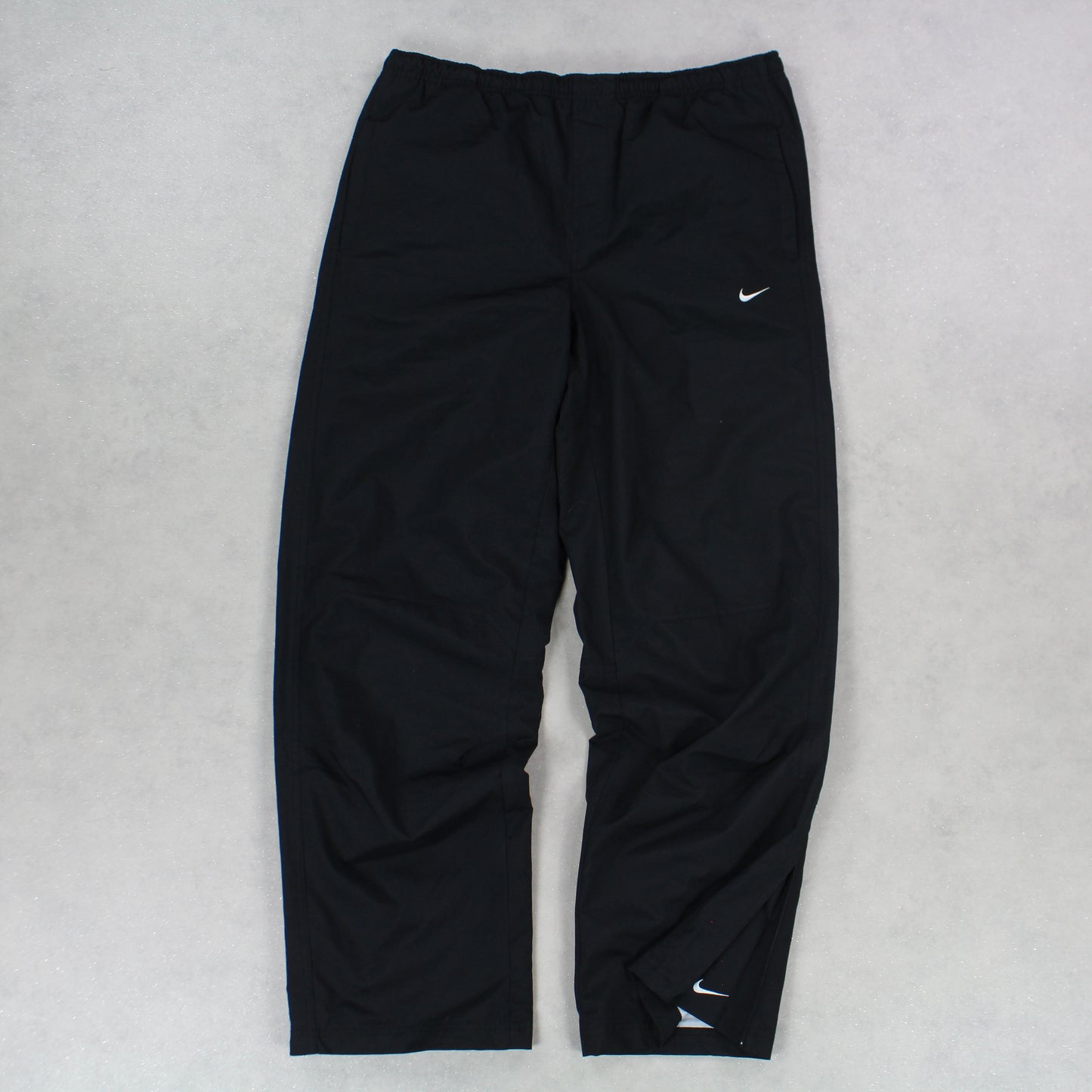 RARE 00s Baggy Nike Trackpants Black - (L)