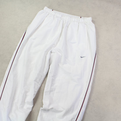 SUPER RARE 00s Nike Trackpants White - (M)