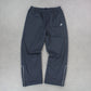 RARE 00s Baggy Nike Trackpants Grey - (L)