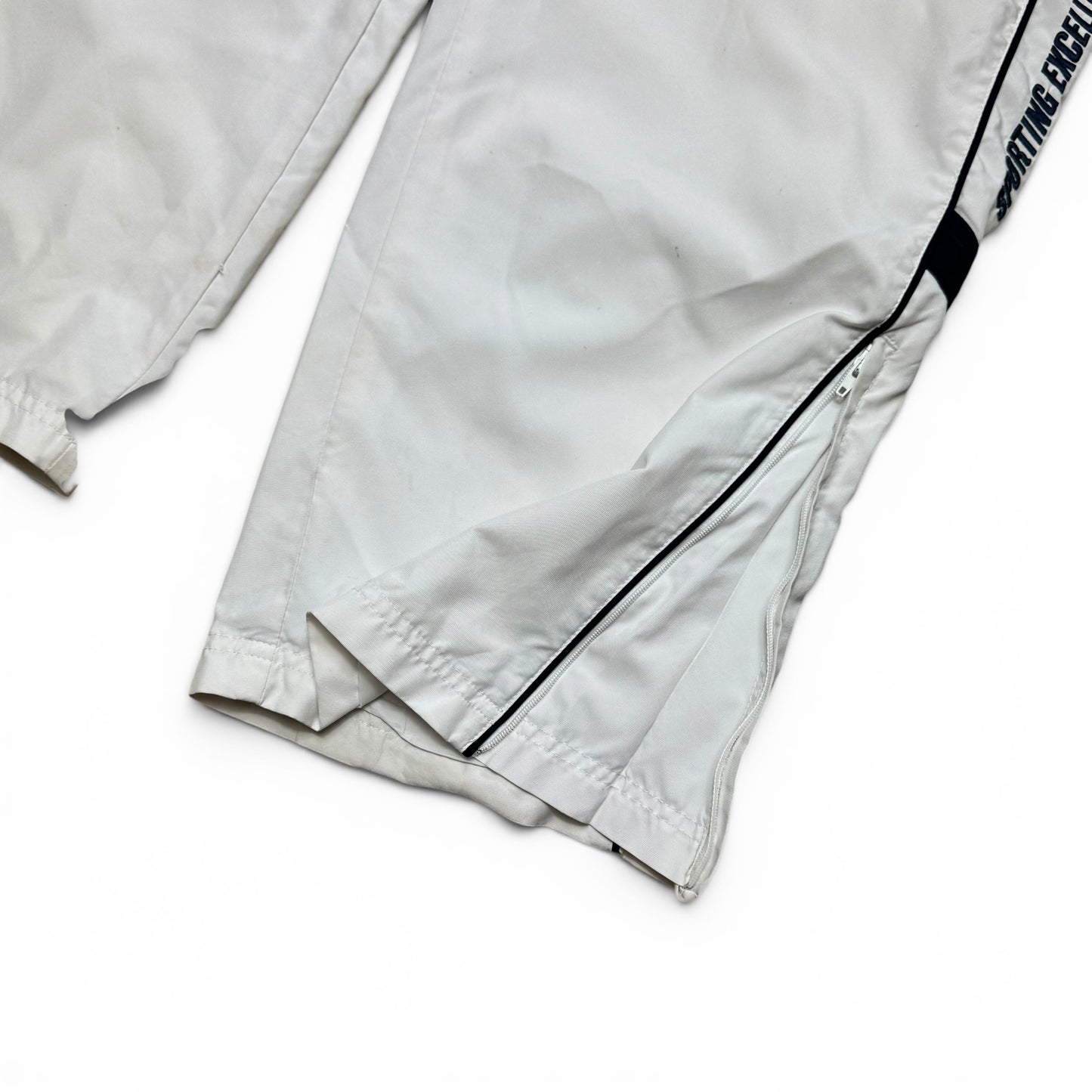 SUPER RARE 2000s Baggy Nike Trackpants White - (L)
