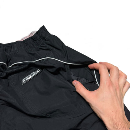 RARE 2000s Baggy Nike Trackpants Black - (L)