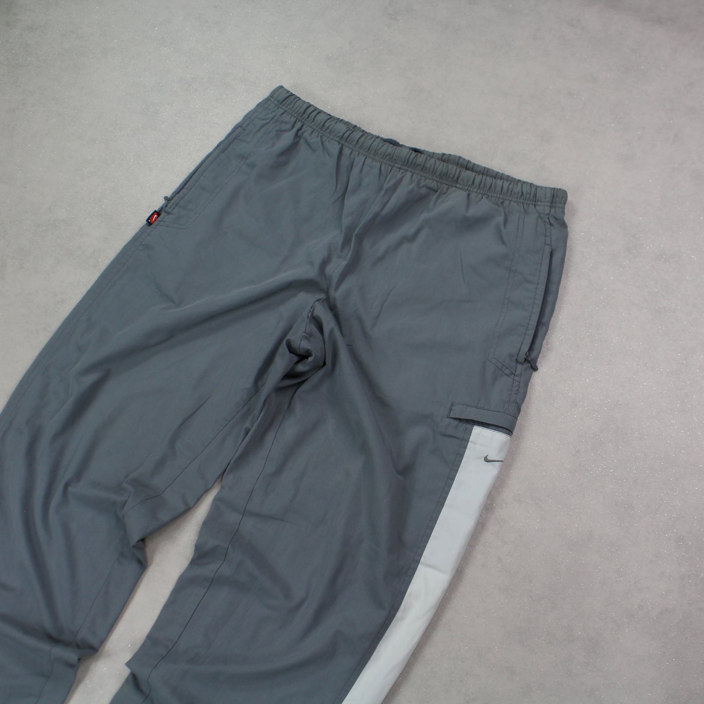 RARE 00s Nike Trackpants Grey - (M)