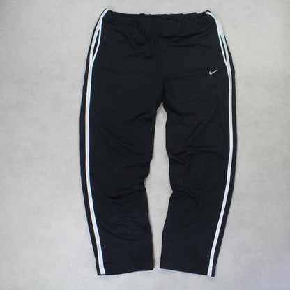 RARE 2000s Nike Trackpants Black - (XL)