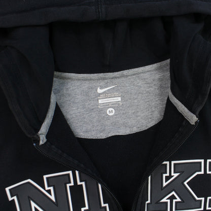 RARE 00s Nike Zip Up Hoodie Black - (M)