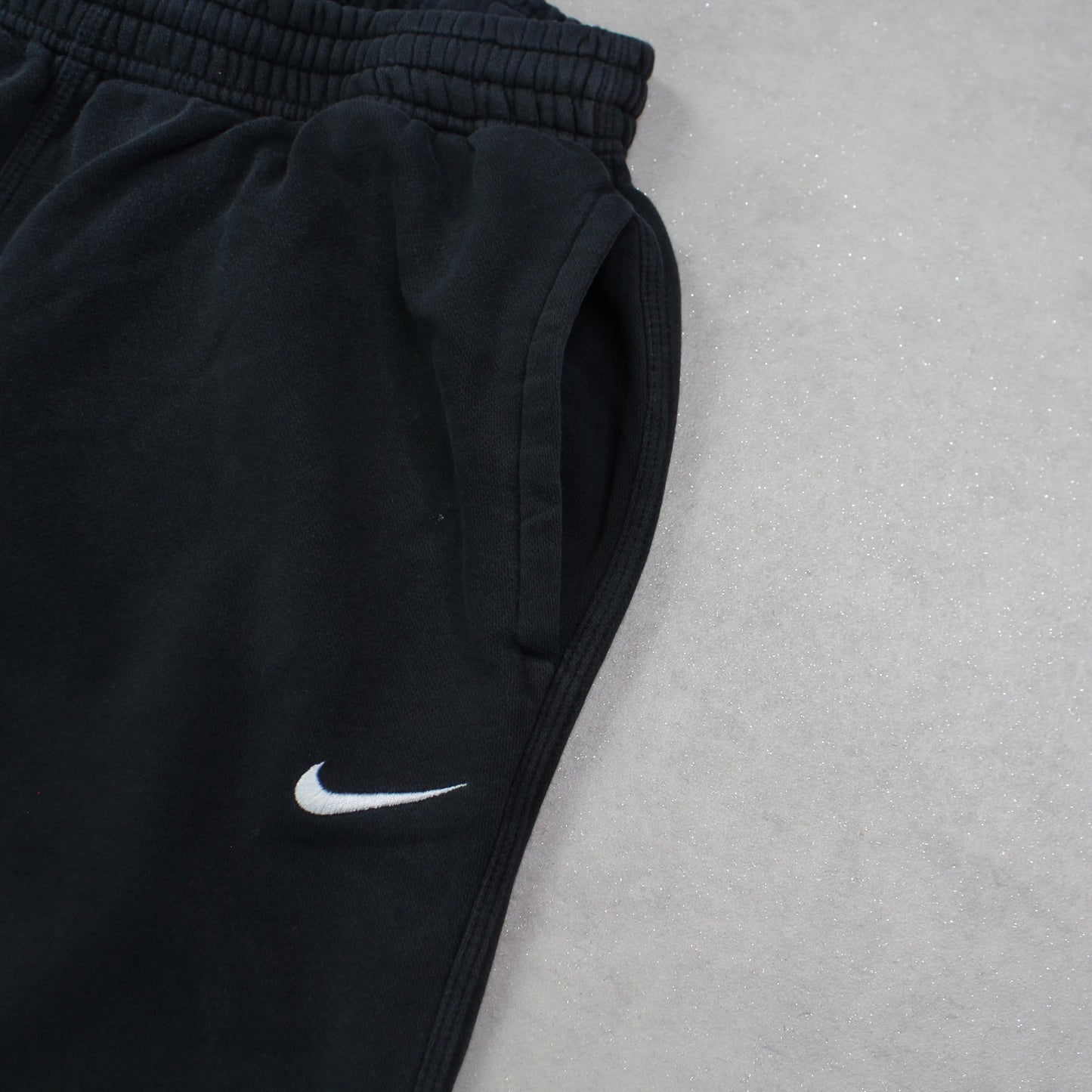 RARE 2000s Nike Wide Leg Joggers Black - (L)