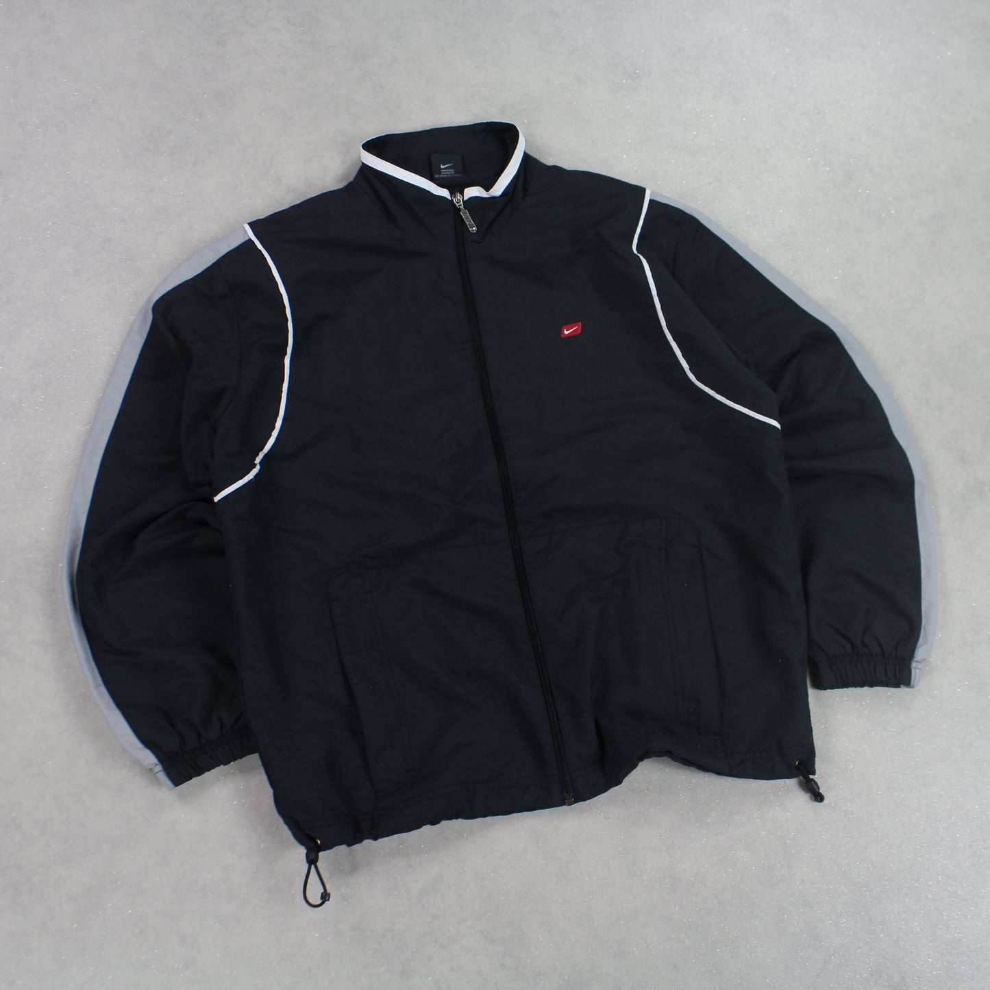 RARE 00s Nike Track Jacket Black - (S)