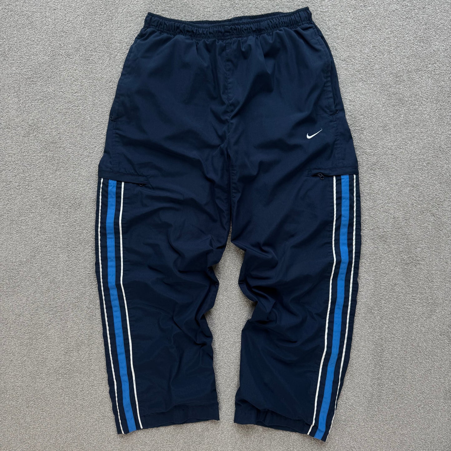 RARE 2000s Nike Trackpants Navy - (S)