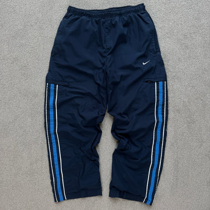 RARE 2000s Nike Trackpants Navy - (S)