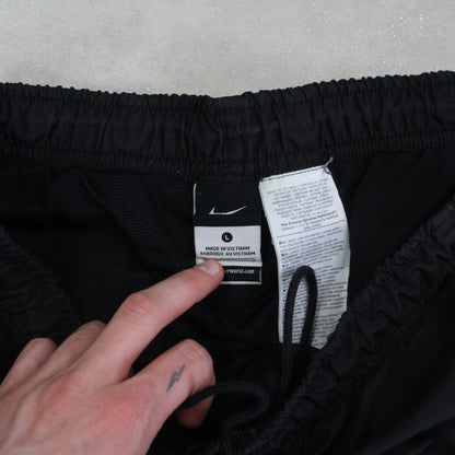 RARE Vintage 00s Nike Trackpants Black - (L)