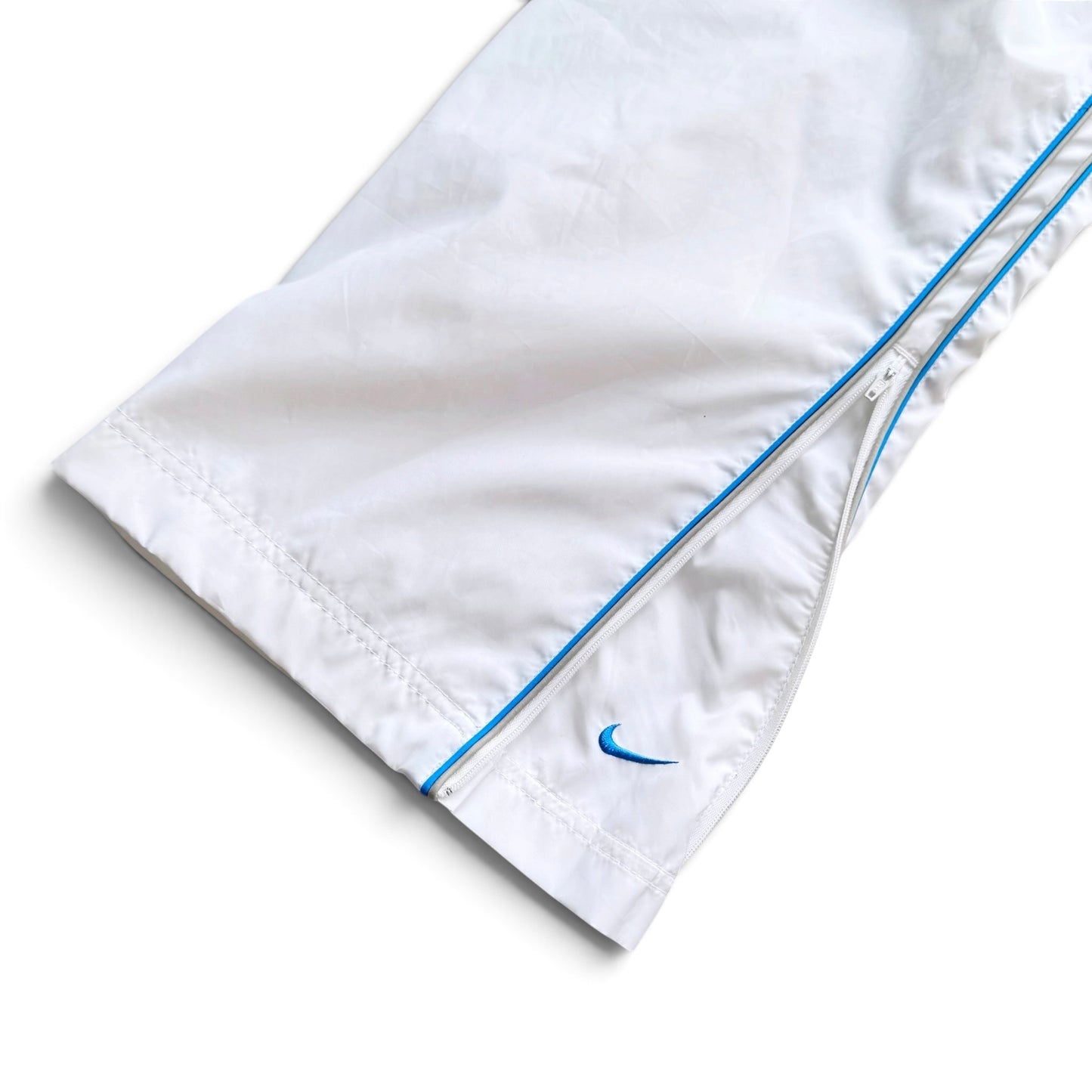 SUPER RARE 2000s Baggy Nike Trackpants White *PREMIUM* - (L)