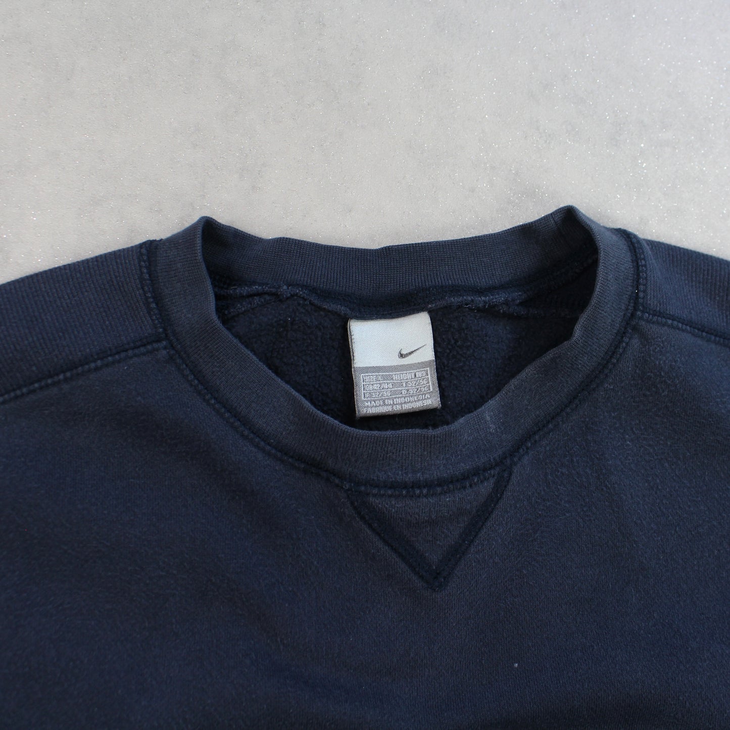 RARE Vintage 00s Nike Spell Out Sweatshirt Navy - (L)