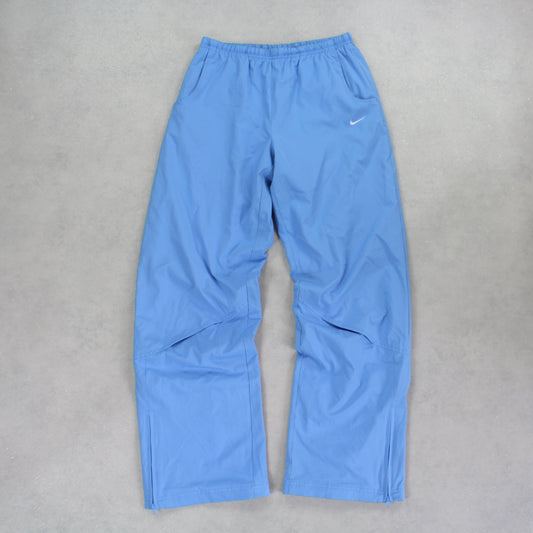 RARE 2000s Nike Trackpants Blue - (S)