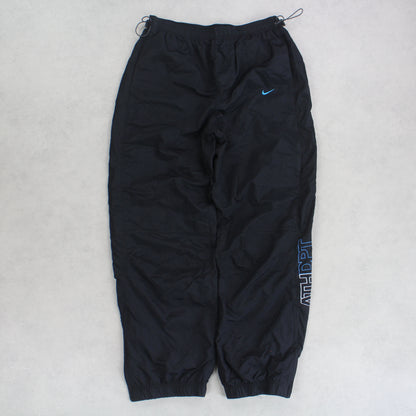 RARE Vintage 00s Nike Trackpants Black - (L)