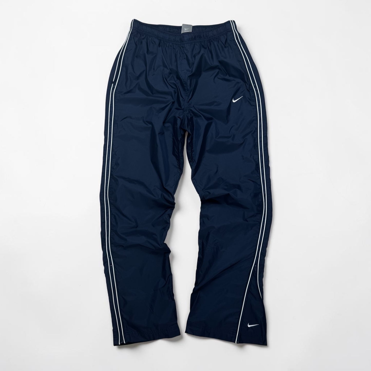 SUPER RARE 2000s Baggy Nike Trackpants Navy - (S)