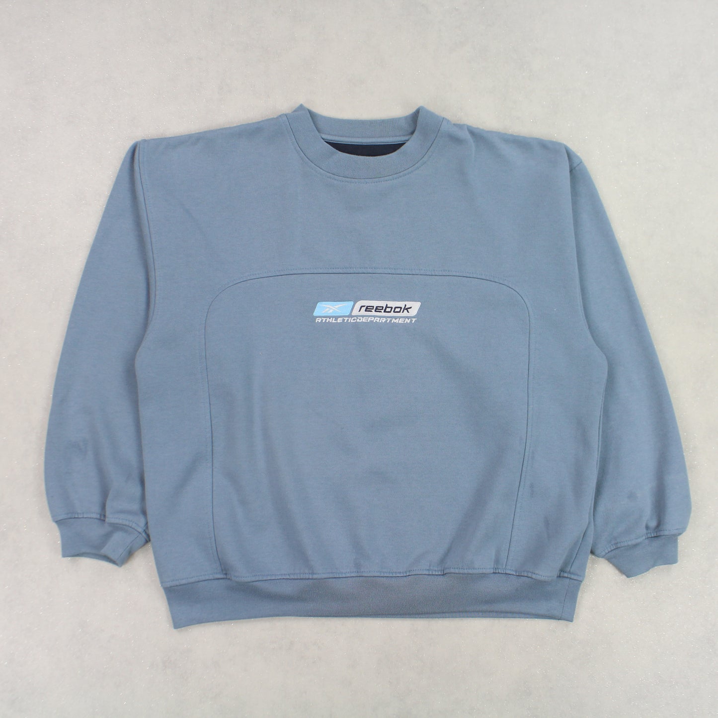 RARE Vintage 1990s Reebok Sweatshirt Blue - (M)