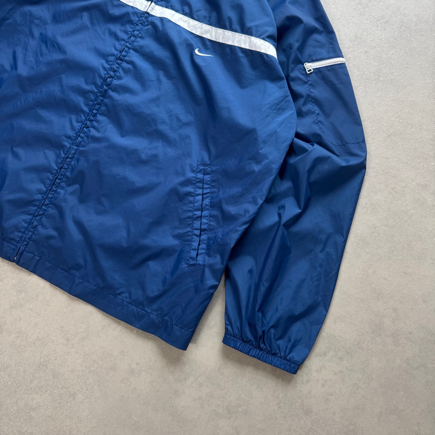 RARE 1990s Nike Track Jacket Blue - (L)