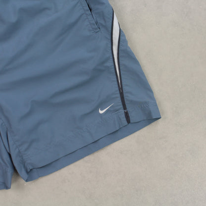 RARE 00s Nike Swim Shorts Blue - (XL)