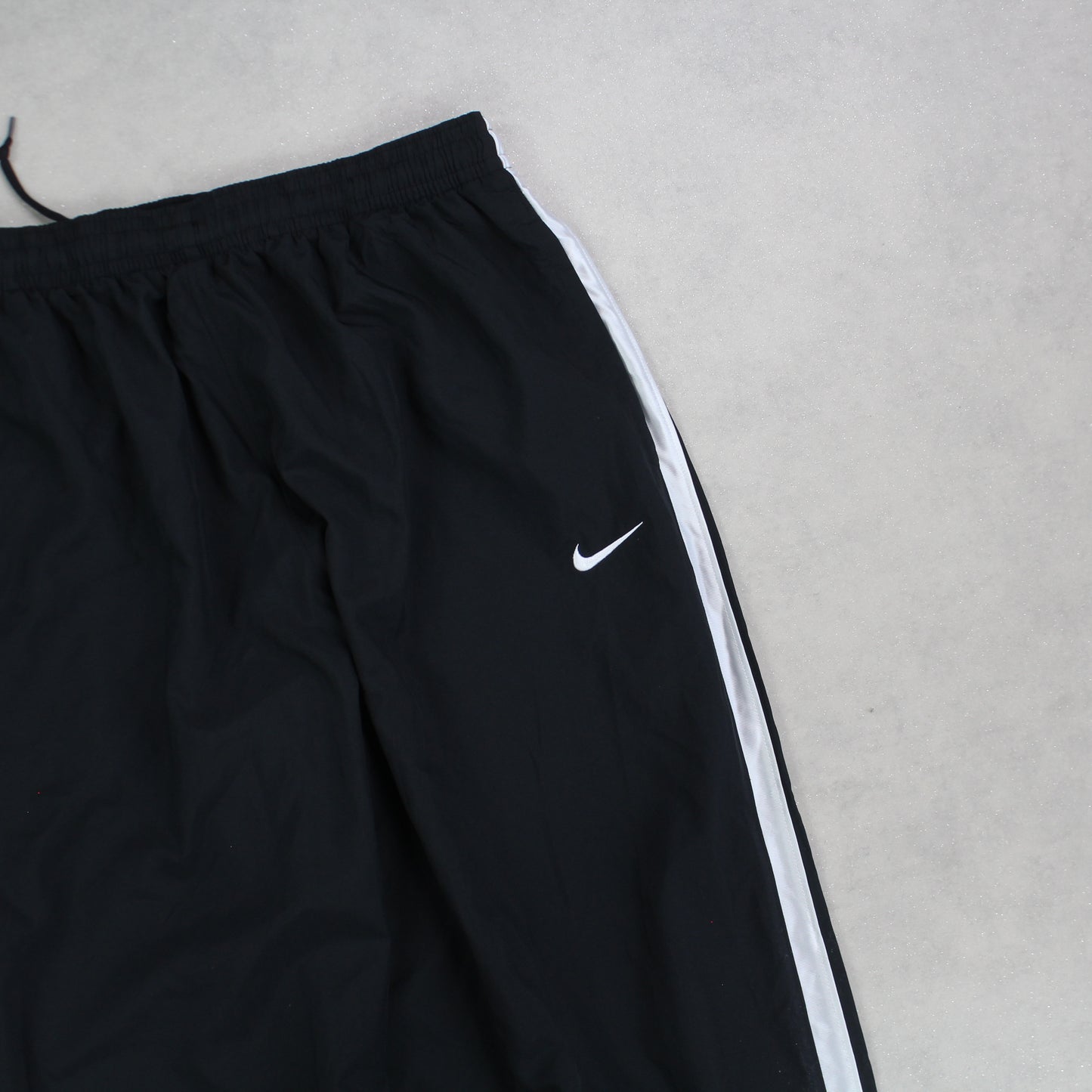 RARE 00s Baggy Nike Trackpants Black - (M)