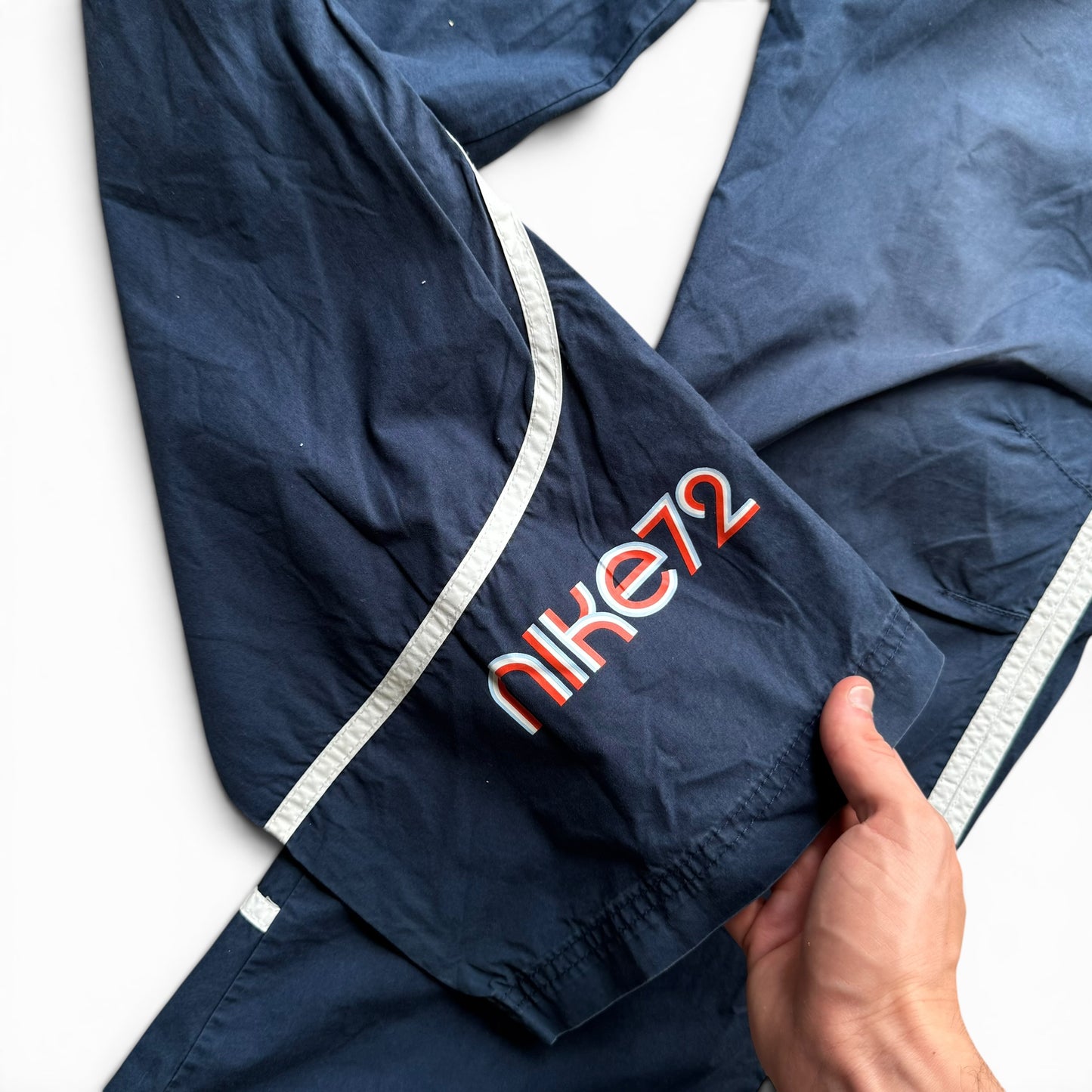 RARE 2000s Nike 72 Trackpants Navy - (S)
