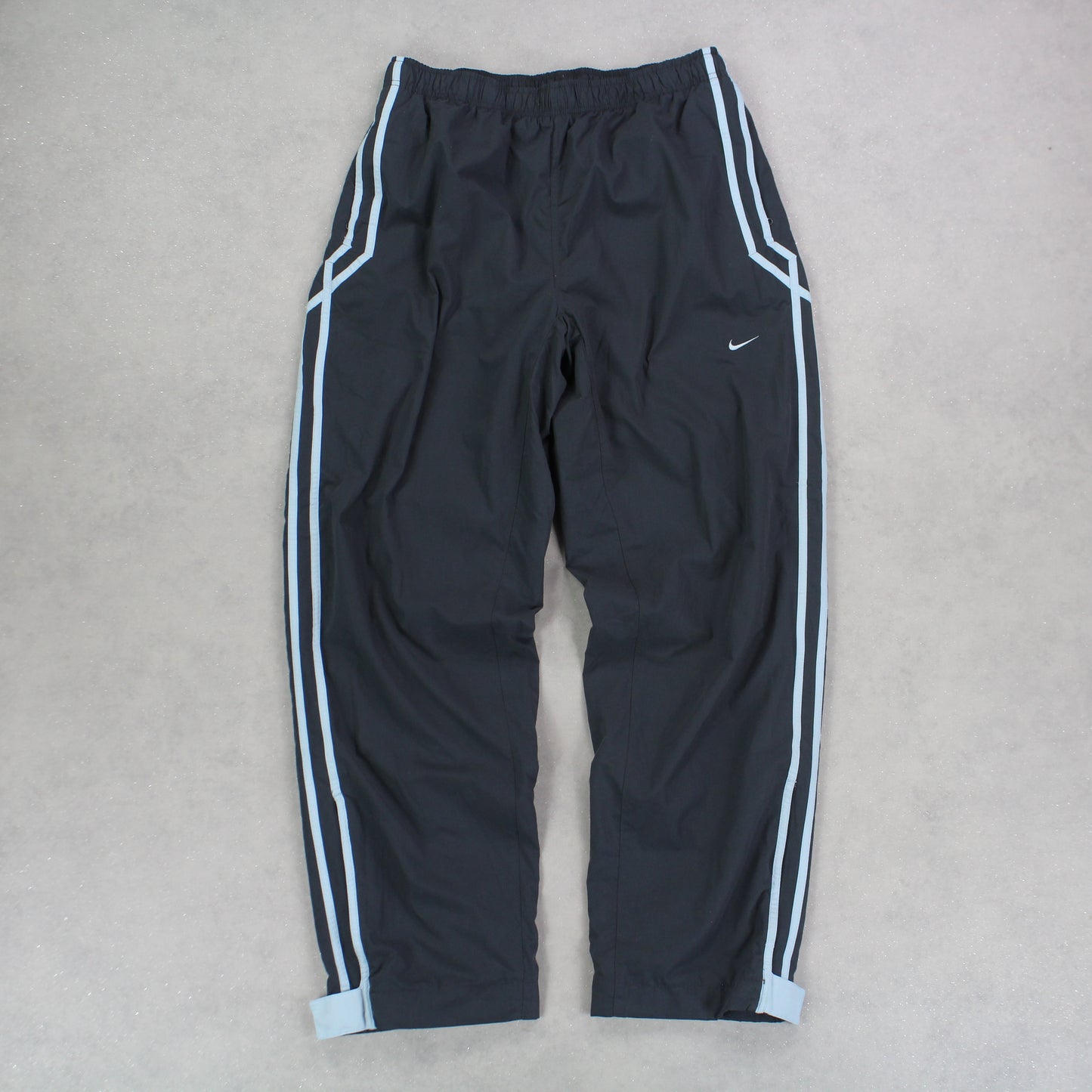 RARE 00s Baggy Nike Trackpants Grey - (L)