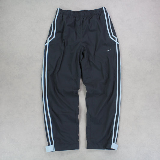 RARE 00s Baggy Nike Trackpants Grey - (L)