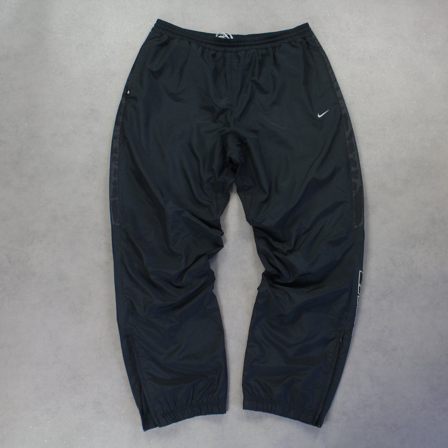 RARE 2000s Baggy Nike Trackpants Grey - (XL)