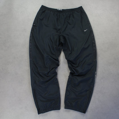 RARE 2000s Baggy Nike Trackpants Grey - (XL)