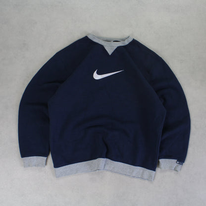 RARE 2000s Nike Sweatshirt Navy - (S)